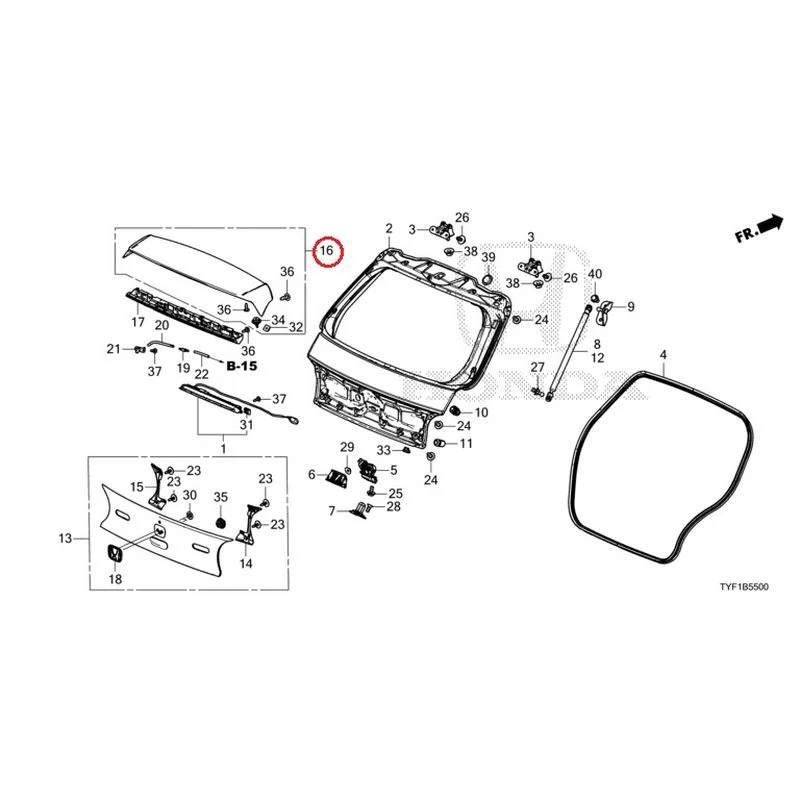 [NEW] JDM HONDA Honda e ZC7 2023 Tailgate GENUINE OEM - Image 17