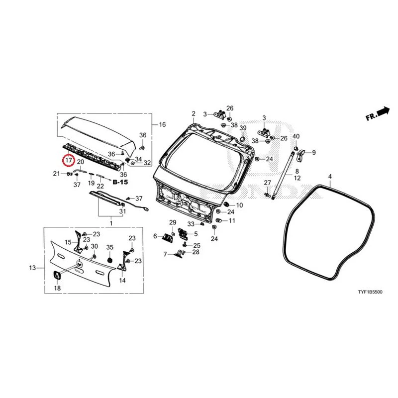 [NEW] JDM HONDA Honda e ZC7 2023 Tailgate GENUINE OEM - Image 18