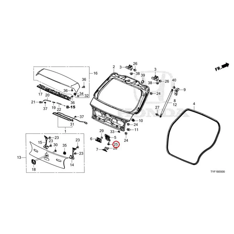 [NEW] JDM HONDA Honda e ZC7 2023 Tailgate GENUINE OEM - Image 26