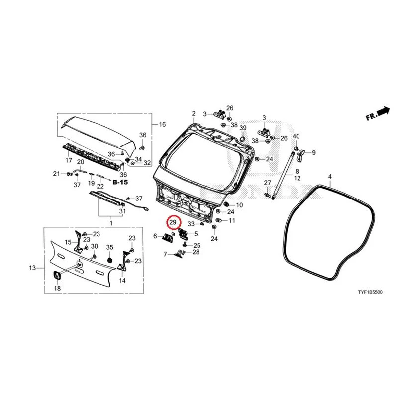 [NEW] JDM HONDA Honda e ZC7 2023 Tailgate GENUINE OEM - Image 30