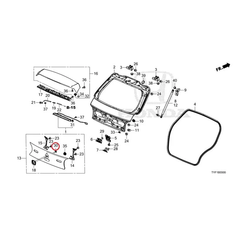 [NEW] JDM HONDA Honda e ZC7 2023 Tailgate GENUINE OEM - Image 31