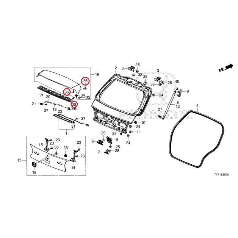 [NEW] JDM HONDA Honda e ZC7 2023 Tailgate GENUINE OEM - Image 37