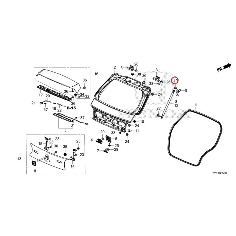 [NEW] JDM HONDA Honda e ZC7 2023 Tailgate GENUINE OEM - Image 41
