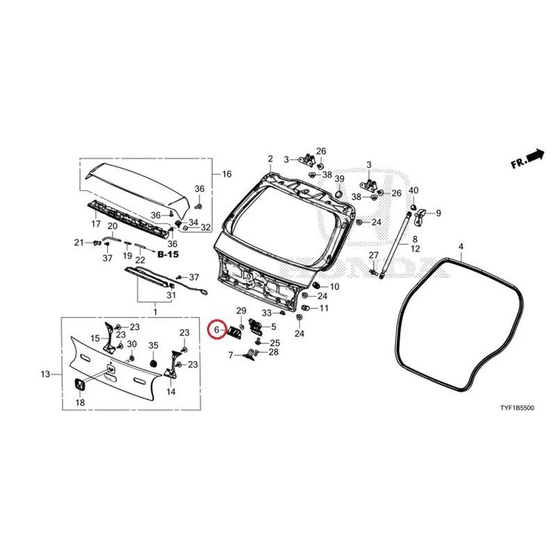 [NEW] JDM HONDA Honda e ZC7 2023 Tailgate GENUINE OEM - Image 7