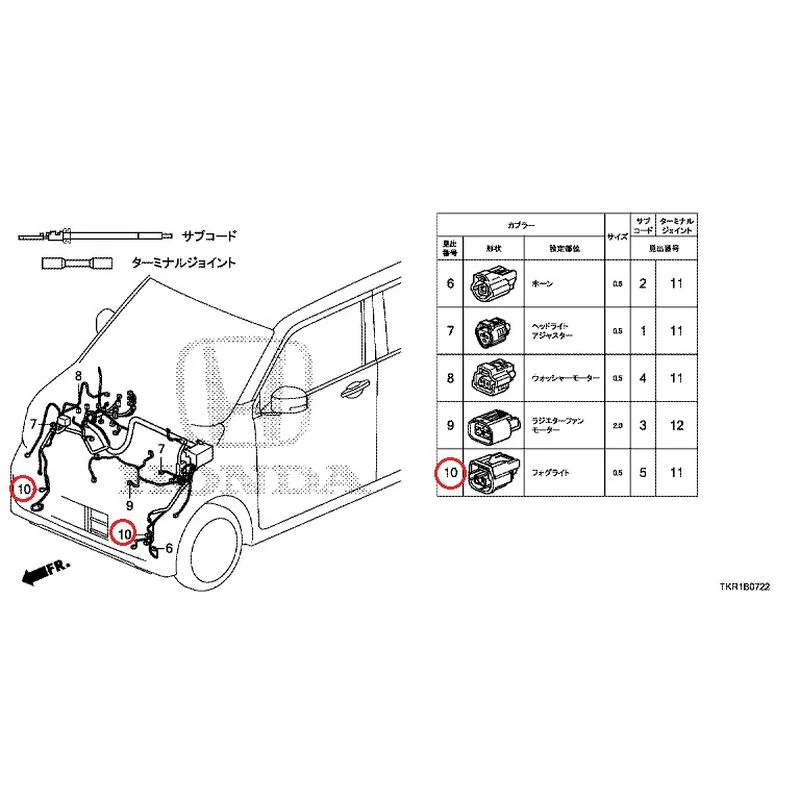 [NEW] JDM HONDA N-WGN CUSTOM JH3 2023 Electrical Connector (Front)(3) GENUINE OEM - Image 11
