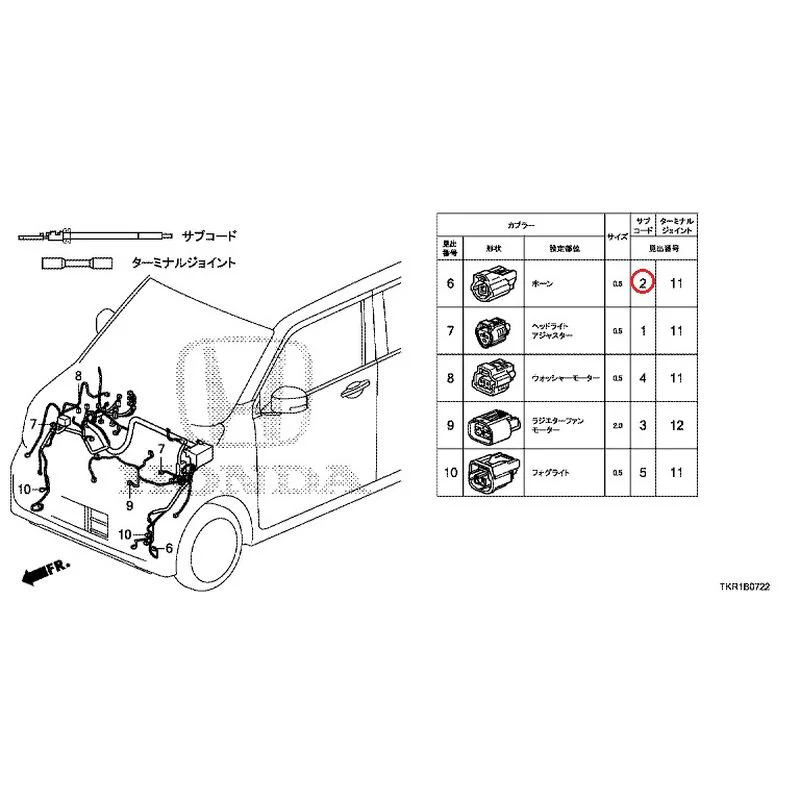 [NEW] JDM HONDA N-WGN CUSTOM JH3 2023 Electrical Connector (Front)(3) GENUINE OEM - Image 3