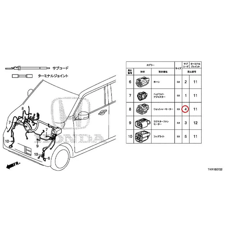 [NEW] JDM HONDA N-WGN CUSTOM JH3 2023 Electrical Connector (Front)(3) GENUINE OEM - Image 5