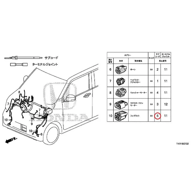 [NEW] JDM HONDA N-WGN CUSTOM JH3 2023 Electrical Connector (Front)(3) GENUINE OEM - Image 6