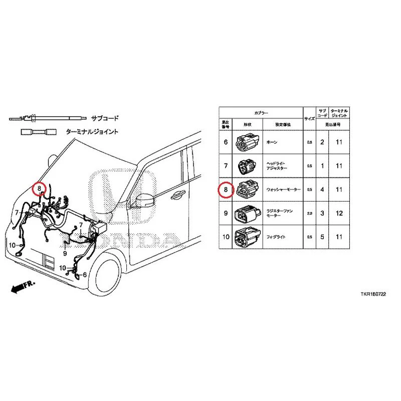 [NEW] JDM HONDA N-WGN CUSTOM JH3 2023 Electrical Connector (Front)(3) GENUINE OEM - Image 9