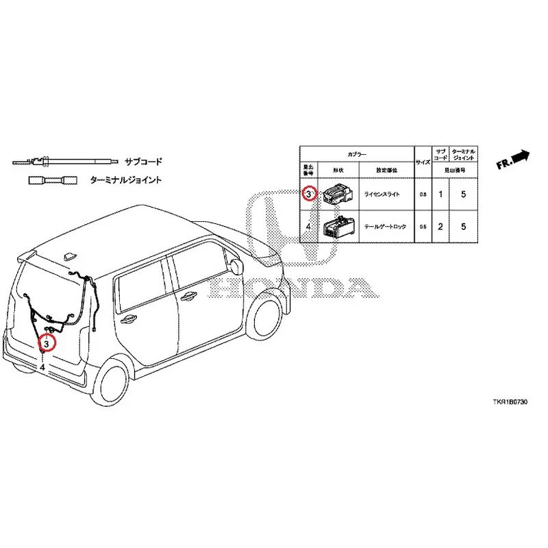 [NEW] JDM HONDA N-WGN CUSTOM JH3 2023 Electrical Connector (Rear) GENUINE OEM - Image 3