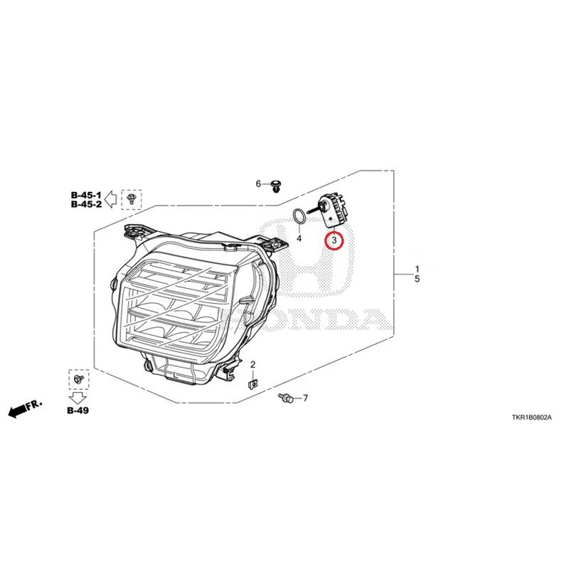 [NEW] JDM HONDA N-WGN CUSTOM JH3 2023 Headlight (3) GENUINE OEM - Image 4