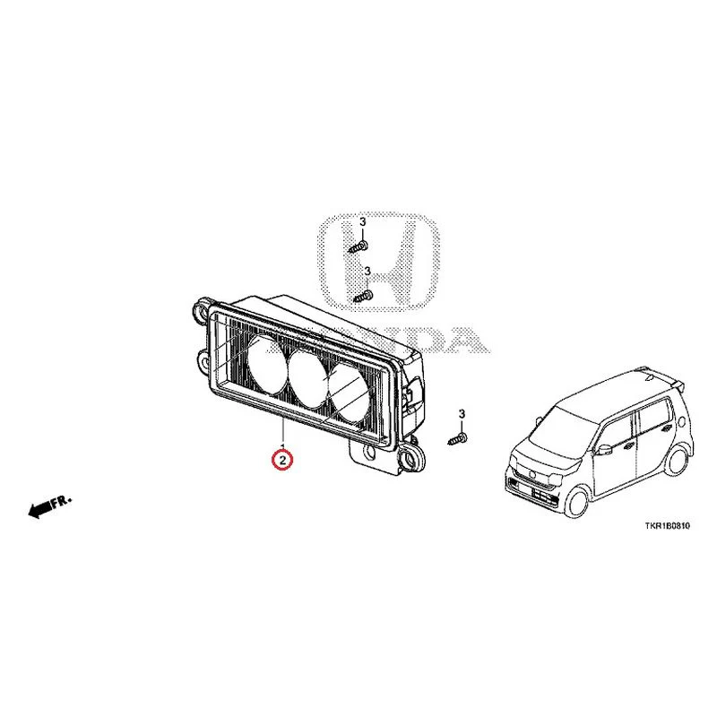 [NEW] JDM HONDA N-WGN CUSTOM JH3 2023 Fog Lights GENUINE OEM - Image 3