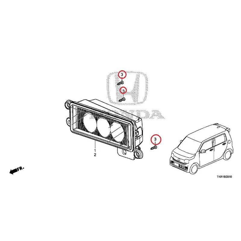 [NEW] JDM HONDA N-WGN CUSTOM JH3 2023 Fog Lights GENUINE OEM - Image 4