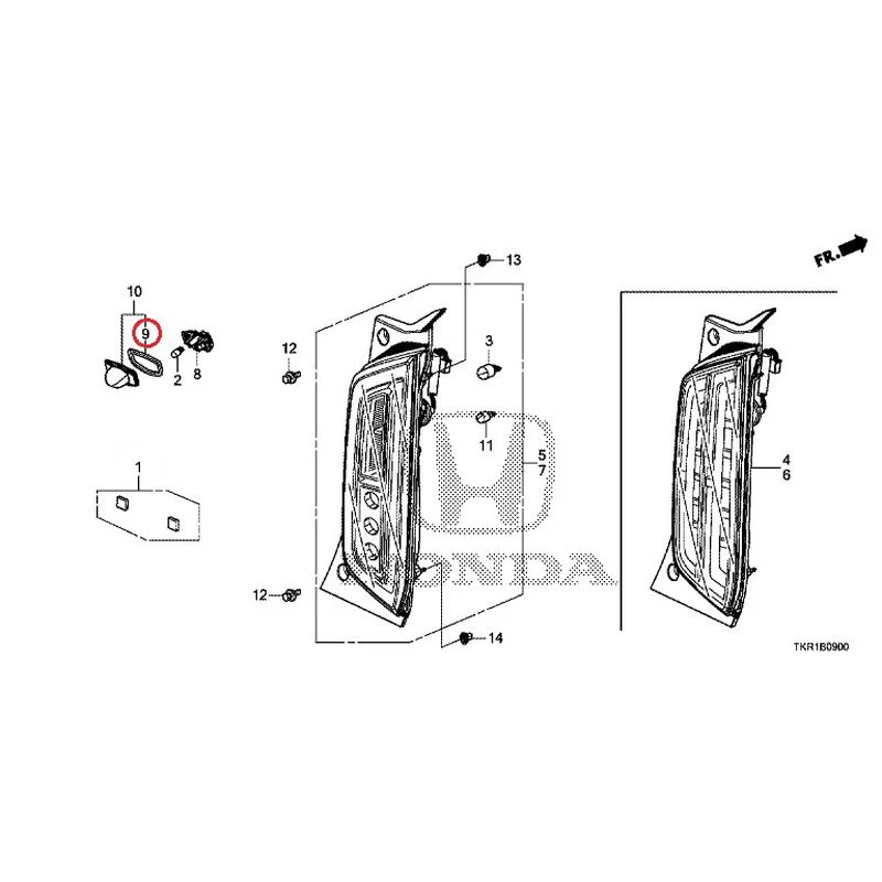 [NEW] JDM HONDA N-WGN CUSTOM JH3 2023 Tail Lights/License Lights GENUINE OEM - Image 6