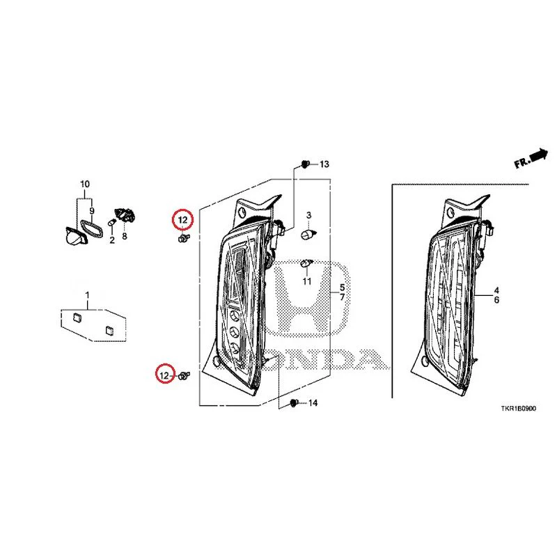 [NEW] JDM HONDA N-WGN CUSTOM JH3 2023 Tail Lights/License Lights GENUINE OEM - Image 8