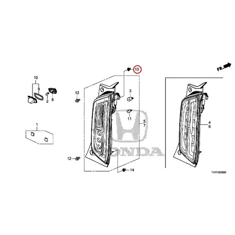 [NEW] JDM HONDA N-WGN CUSTOM JH3 2023 Tail Lights/License Lights GENUINE OEM - Image 9