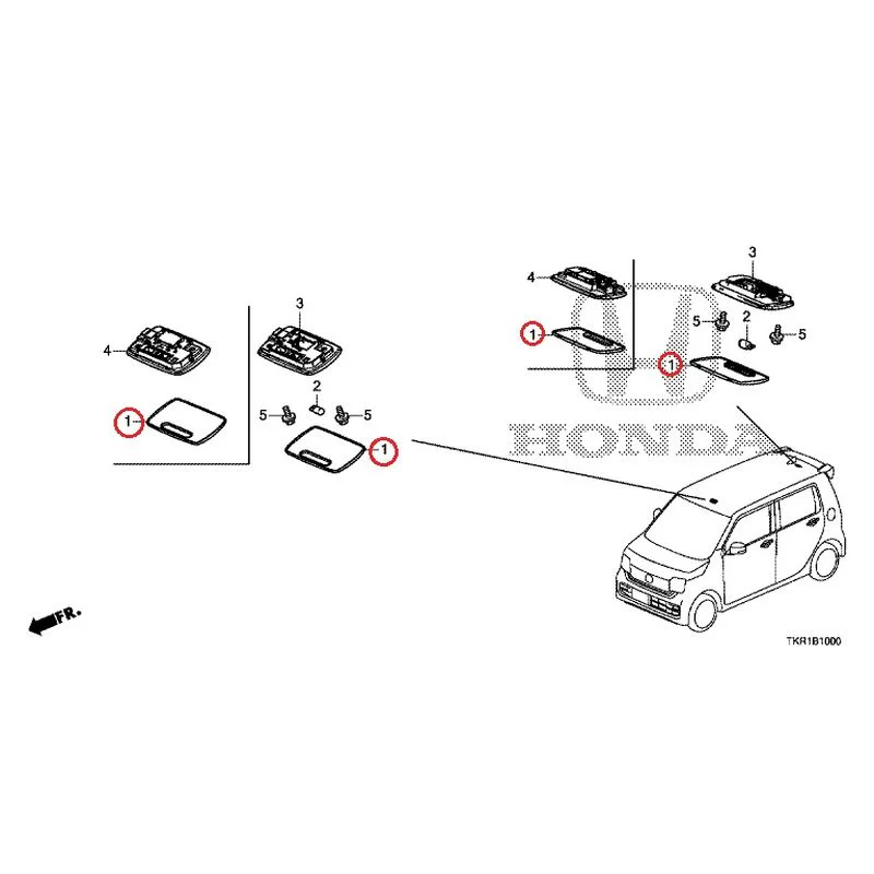 [NEW] JDM HONDA N-WGN CUSTOM JH3 2023 Interior Lights GENUINE OEM - Image 2