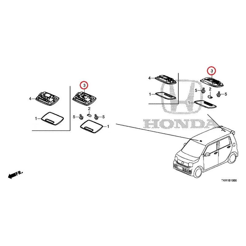 [NEW] JDM HONDA N-WGN CUSTOM JH3 2023 Interior Lights GENUINE OEM - Image 4