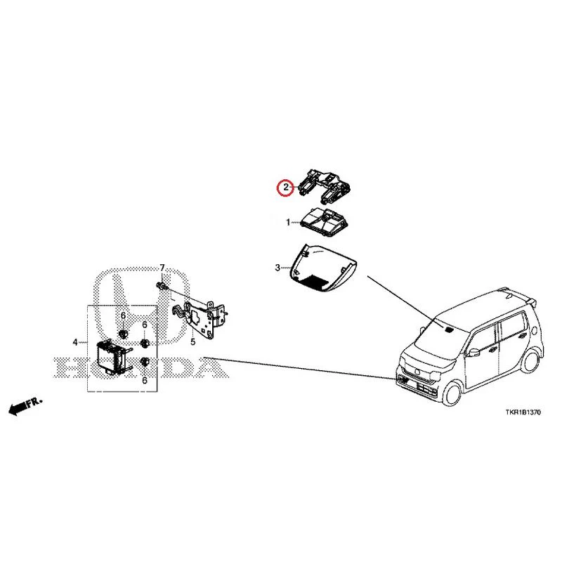 [NEW] JDM HONDA N-WGN CUSTOM JH3 2023 Camera/Radar GENUINE OEM - Image 3