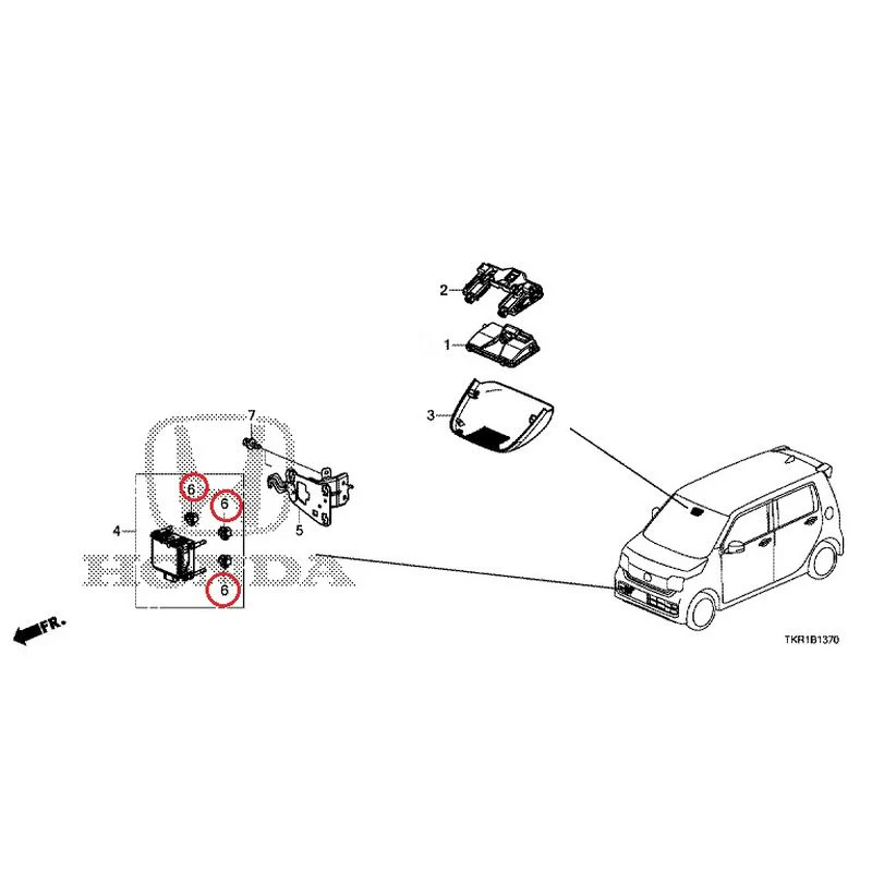 [NEW] JDM HONDA N-WGN CUSTOM JH3 2023 Camera/Radar GENUINE OEM - Image 7