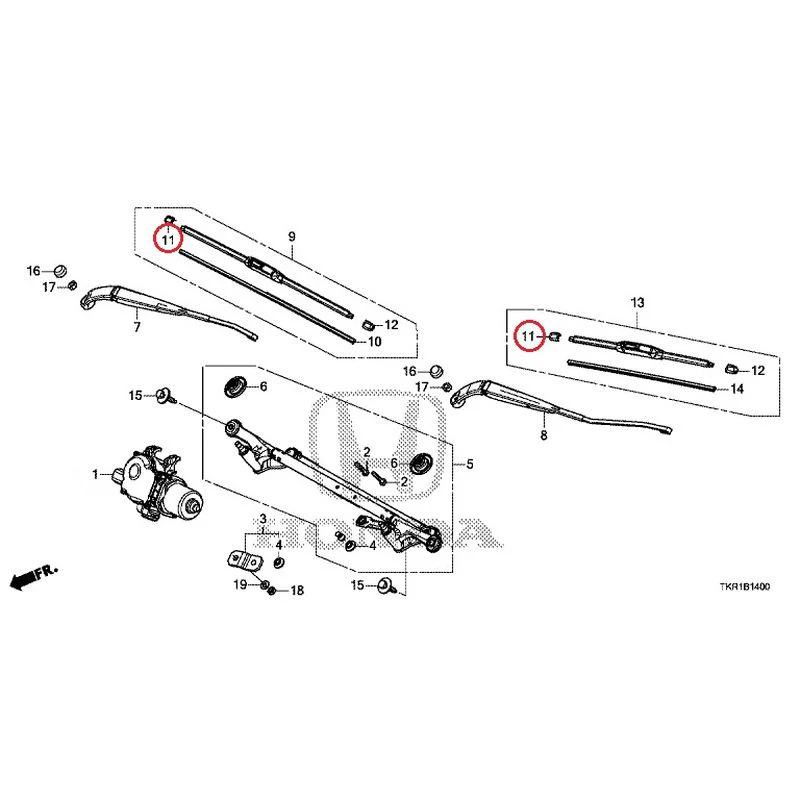 [NEW] JDM HONDA N-WGN CUSTOM JH3 2023 Front Windshield Wiper GENUINE OEM - Image 13