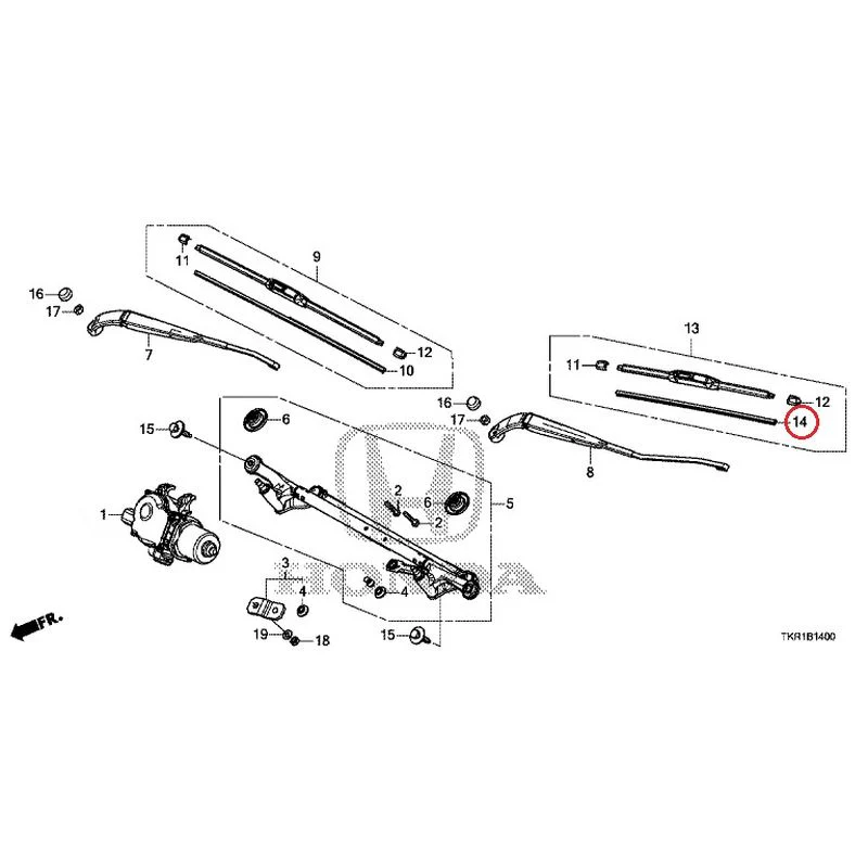 [NEW] JDM HONDA N-WGN CUSTOM JH3 2023 Front Windshield Wiper GENUINE OEM - Image 16