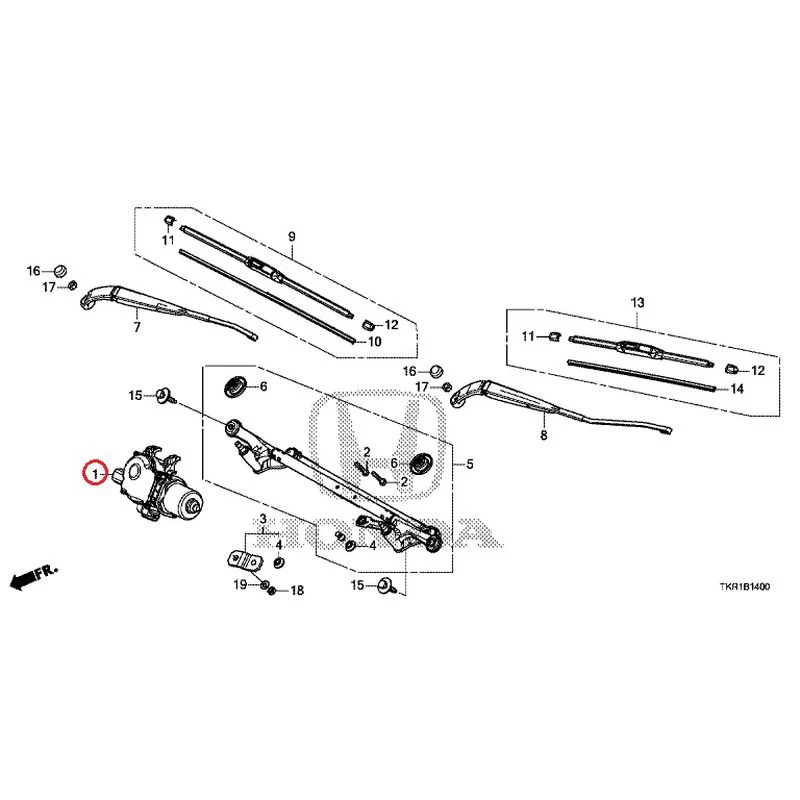 [NEW] JDM HONDA N-WGN CUSTOM JH3 2023 Front Windshield Wiper GENUINE OEM - Image 2