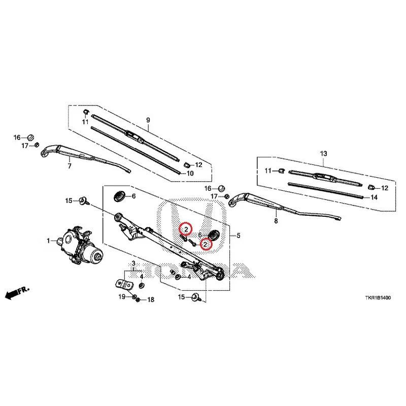 [NEW] JDM HONDA N-WGN CUSTOM JH3 2023 Front Windshield Wiper GENUINE OEM - Image 3