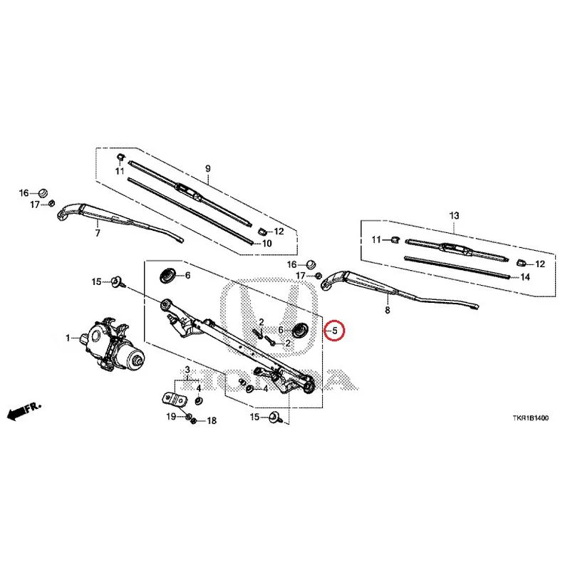 [NEW] JDM HONDA N-WGN CUSTOM JH3 2023 Front Windshield Wiper GENUINE OEM - Image 6