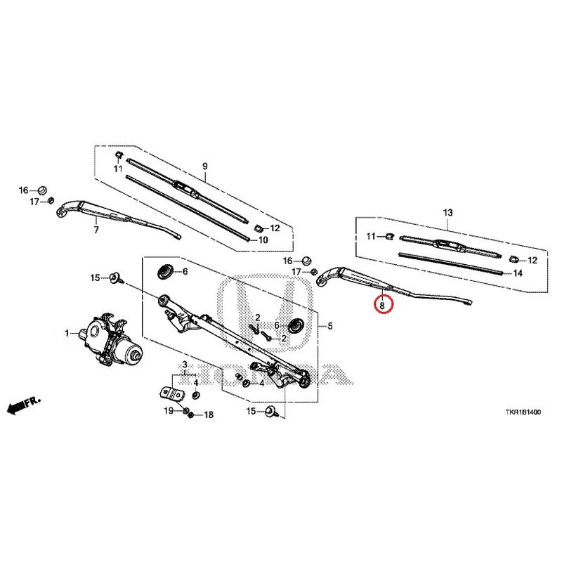 [NEW] JDM HONDA N-WGN CUSTOM JH3 2023 Front Windshield Wiper GENUINE OEM - Image 9