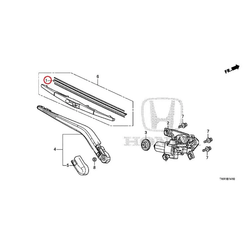 [NEW] JDM HONDA N-WGN CUSTOM JH3 2023 Rear Windshield Wiper GENUINE OEM - Image 3