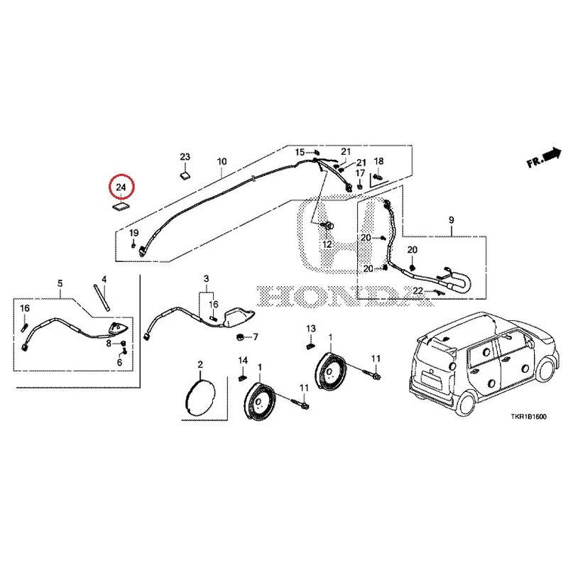 [NEW] JDM HONDA N-WGN CUSTOM JH3 2023 Antenna/Speakers GENUINE OEM - Image 19