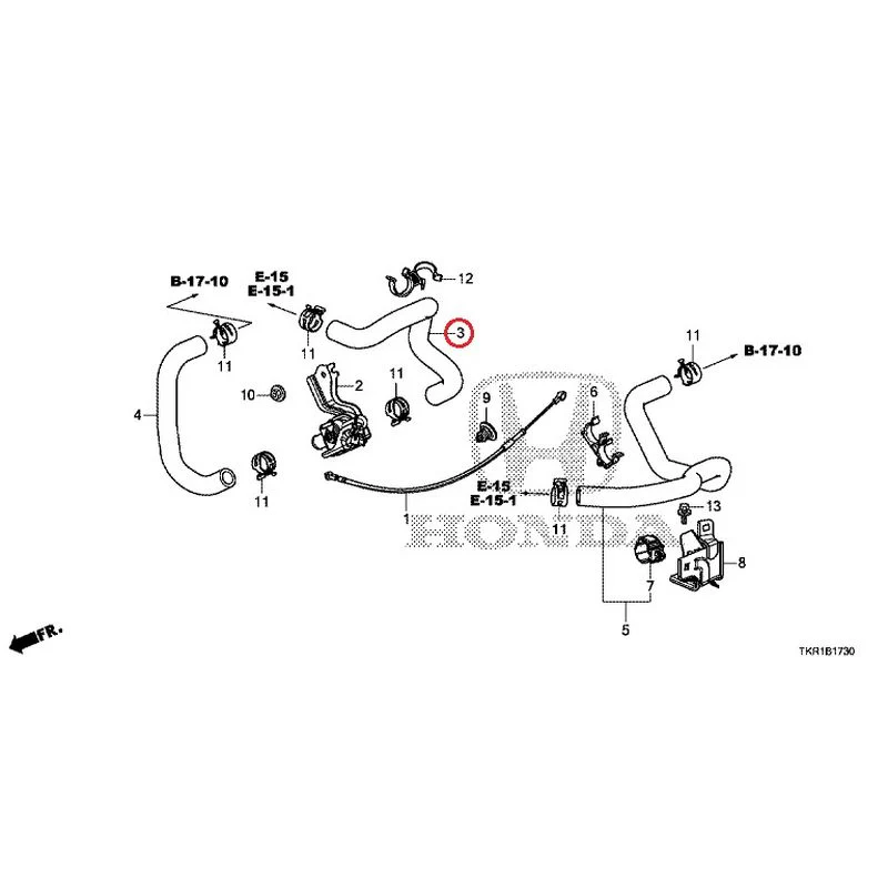 [NEW] JDM HONDA N-WGN CUSTOM JH3 2023 Water Hose GENUINE OEM - Image 4