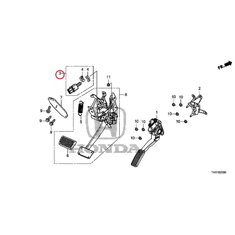 [NEW] JDM HONDA N-WGN CUSTOM JH3 2023 Pedals GENUINE OEM - Image 4