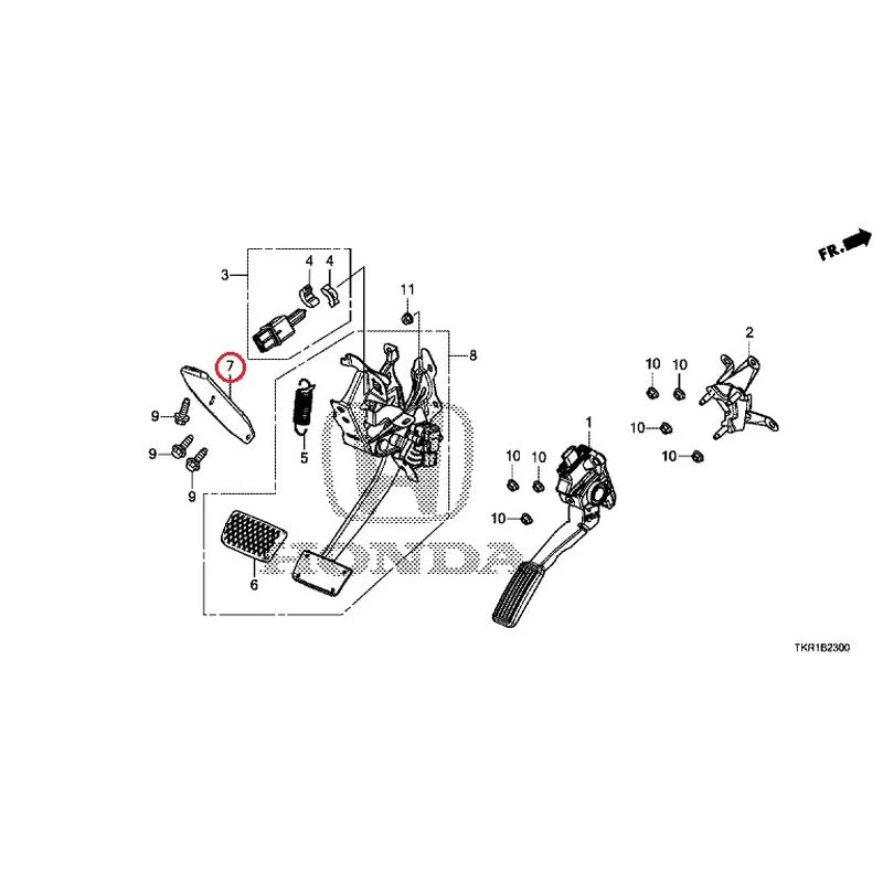 [NEW] JDM HONDA N-WGN CUSTOM JH3 2023 Pedals GENUINE OEM - Image 8