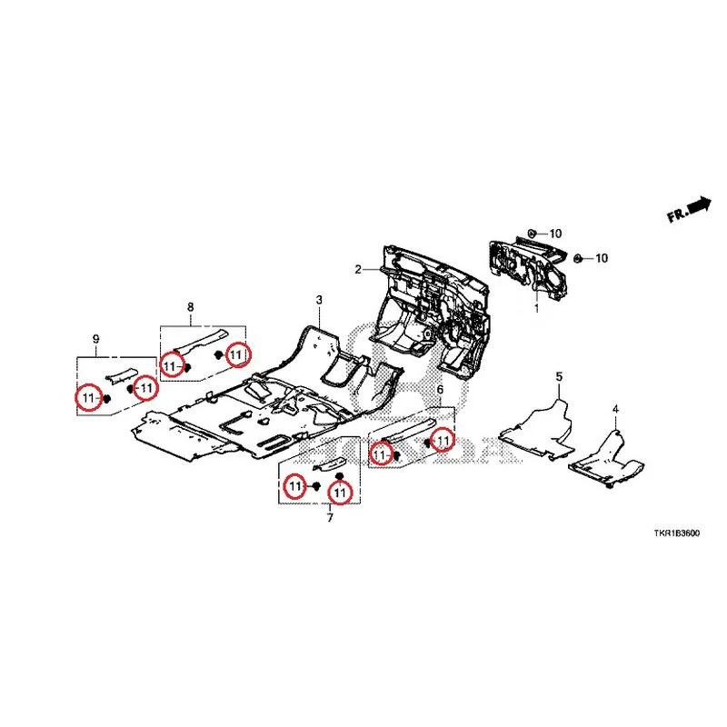 [NEW] JDM HONDA N-WGN CUSTOM JH3 2023 Floor Mat GENUINE OEM - Image 12