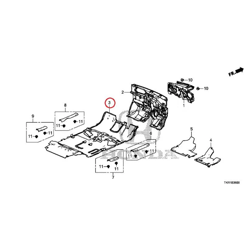 [NEW] JDM HONDA N-WGN CUSTOM JH3 2023 Floor Mat GENUINE OEM - Image 4