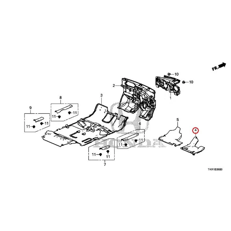 [NEW] JDM HONDA N-WGN CUSTOM JH3 2023 Floor Mat GENUINE OEM - Image 5