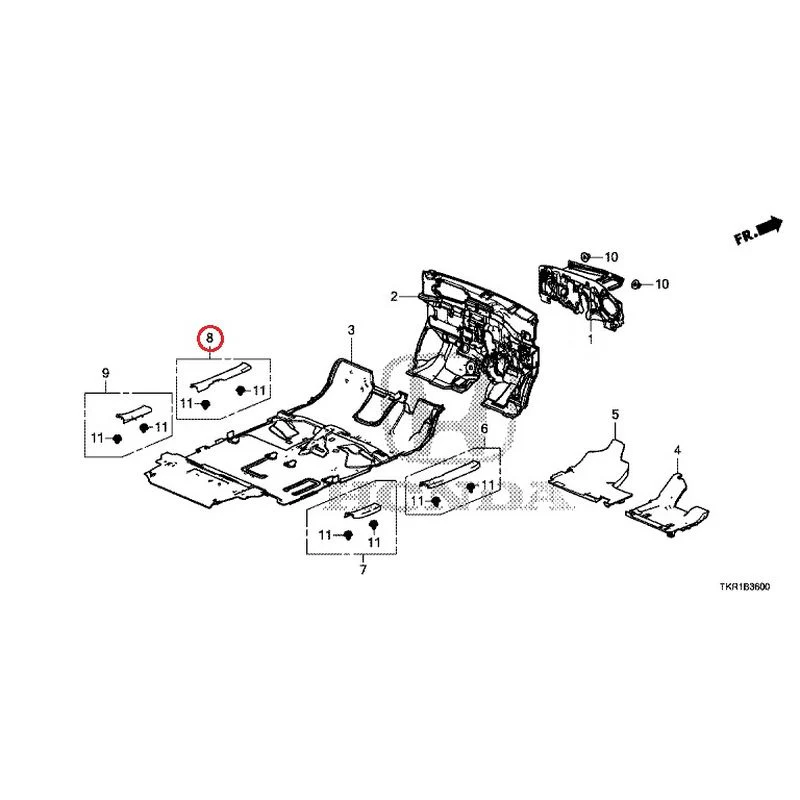 [NEW] JDM HONDA N-WGN CUSTOM JH3 2023 Floor Mat GENUINE OEM - Image 9