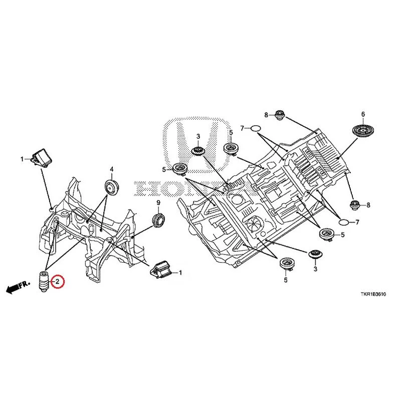 [NEW] JDM HONDA N-WGN CUSTOM JH3 2023 Grommets (Front) GENUINE OEM - Image 3