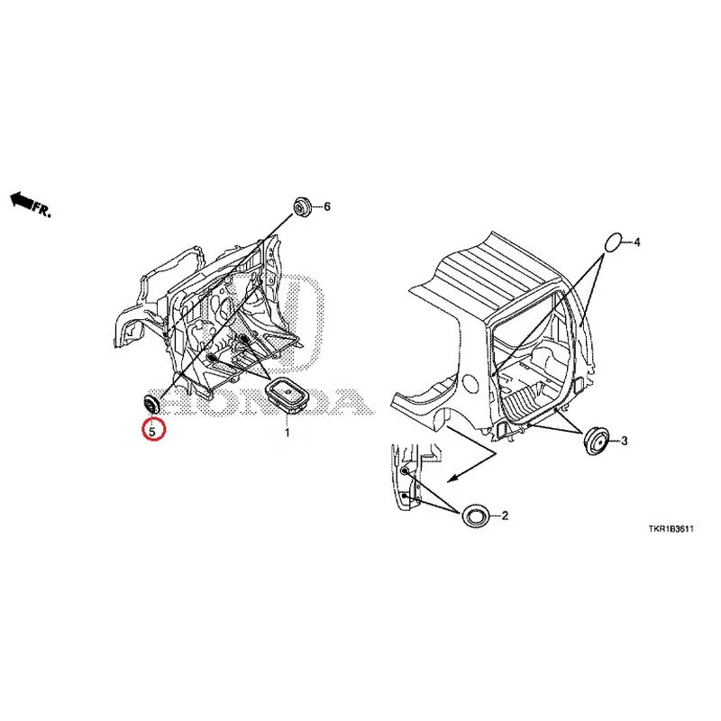 [NEW] JDM HONDA N-WGN CUSTOM JH3 2023 Grommets (Rear) GENUINE OEM - Image 6