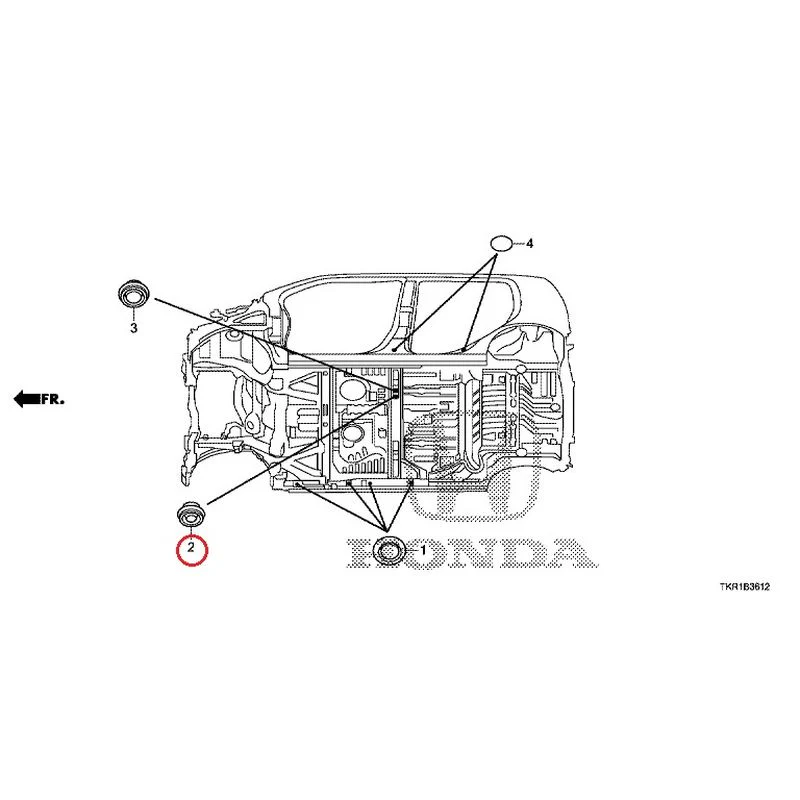 [NEW] JDM HONDA N-WGN CUSTOM JH3 2023 Grommet (Lower) GENUINE OEM - Image 3