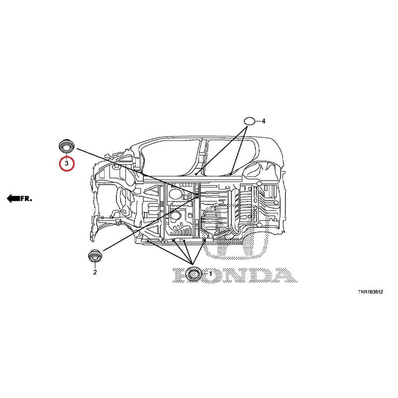 [NEW] JDM HONDA N-WGN CUSTOM JH3 2023 Grommet (Lower) GENUINE OEM - Image 4