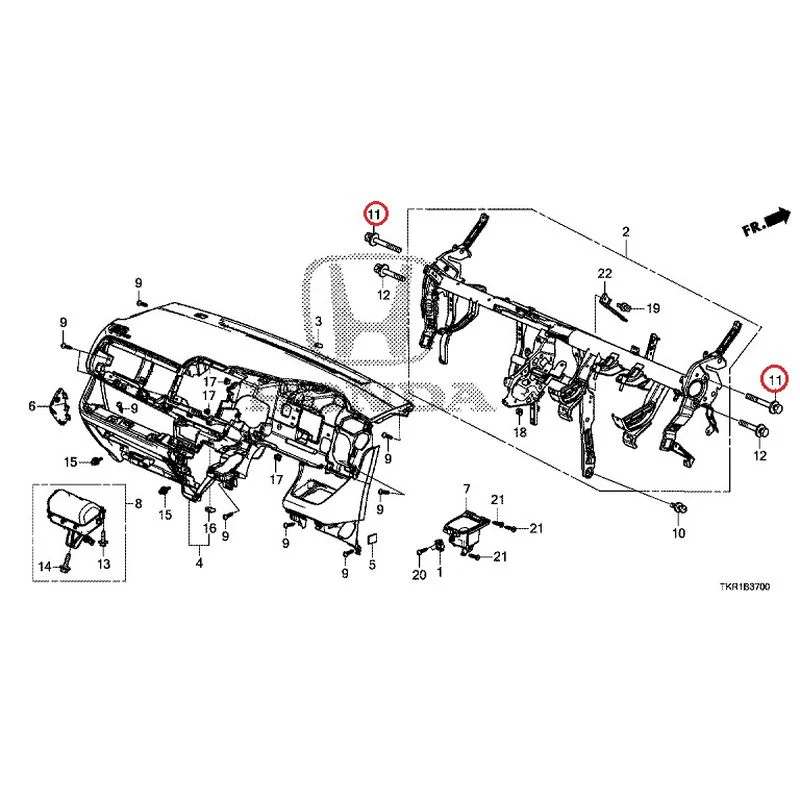 [NEW] JDM HONDA N-WGN CUSTOM JH3 2023 Instrument panel GENUINE OEM - Image 12