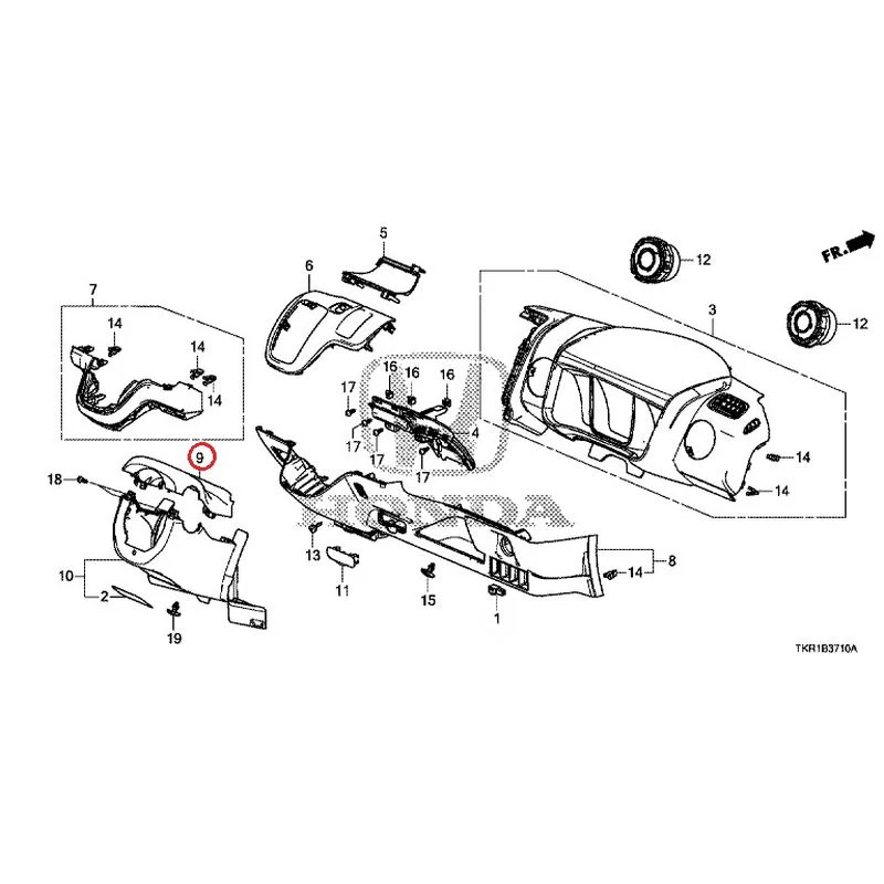 [NEW] JDM HONDA N-WGN CUSTOM JH3 2023 Instrument panel garnish (driver side) GENUINE OEM - Image 10