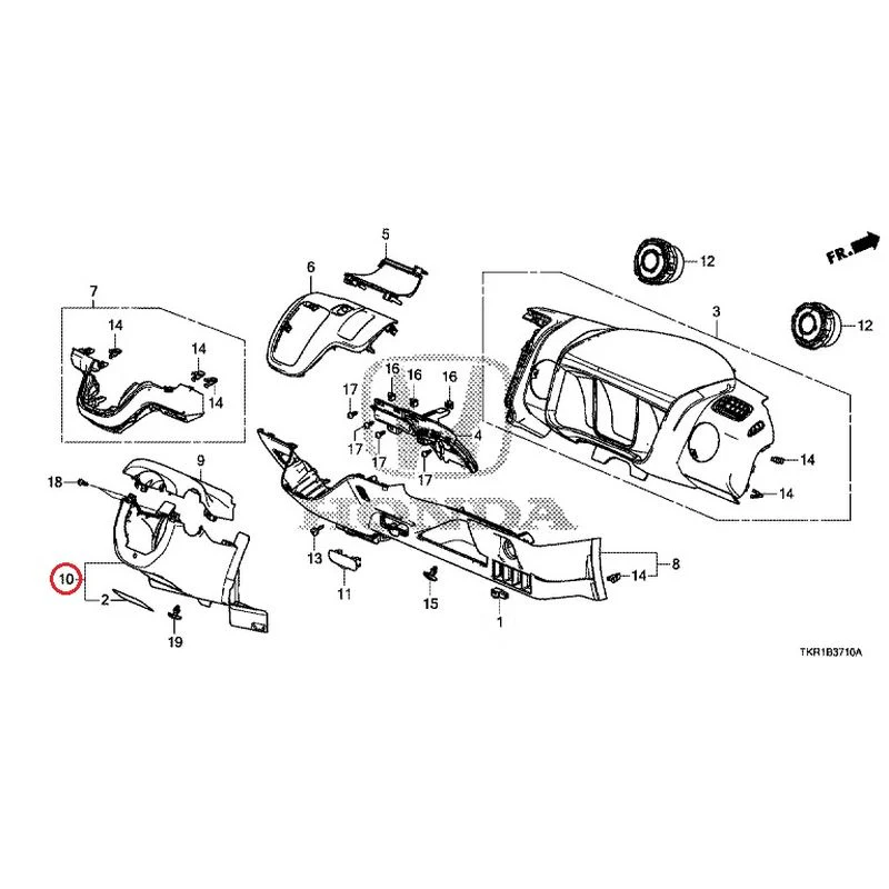 [NEW] JDM HONDA N-WGN CUSTOM JH3 2023 Instrument panel garnish (driver side) GENUINE OEM - Image 11