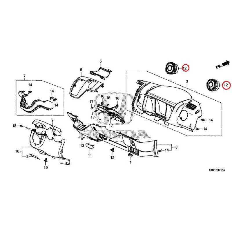 [NEW] JDM HONDA N-WGN CUSTOM JH3 2023 Instrument panel garnish (driver side) GENUINE OEM - Image 13