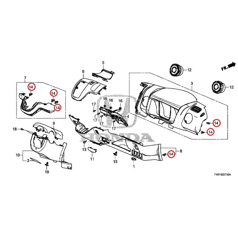[NEW] JDM HONDA N-WGN CUSTOM JH3 2023 Instrument panel garnish (driver side) GENUINE OEM - Image 15