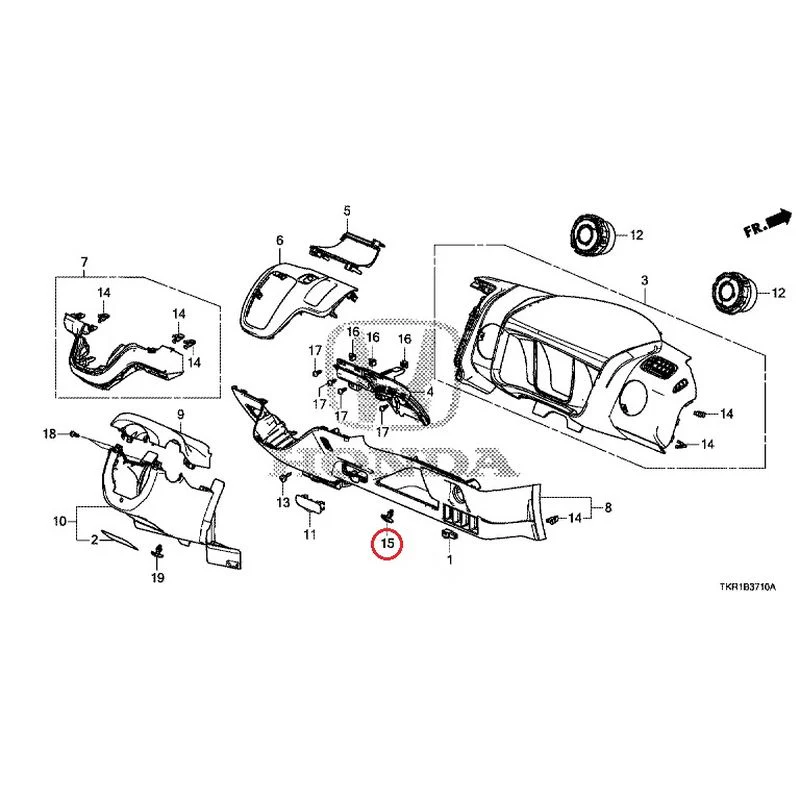 [NEW] JDM HONDA N-WGN CUSTOM JH3 2023 Instrument panel garnish (driver side) GENUINE OEM - Image 16