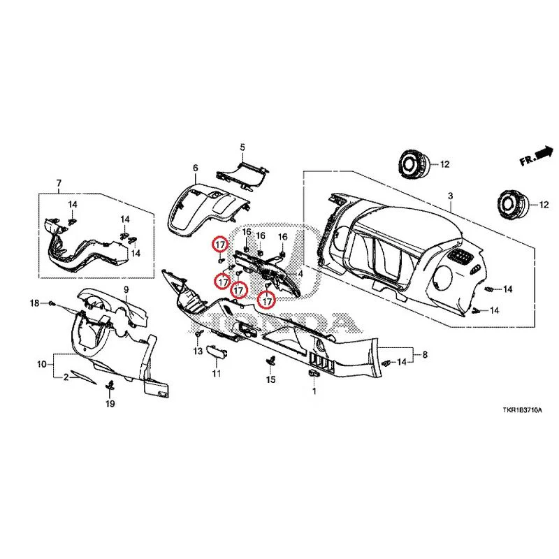 [NEW] JDM HONDA N-WGN CUSTOM JH3 2023 Instrument panel garnish (driver side) GENUINE OEM - Image 18